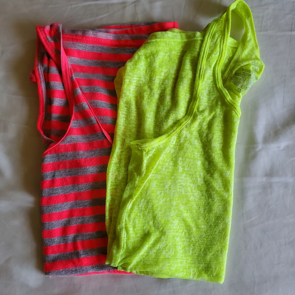 Bundle of 2 Express racerback layering tank tops